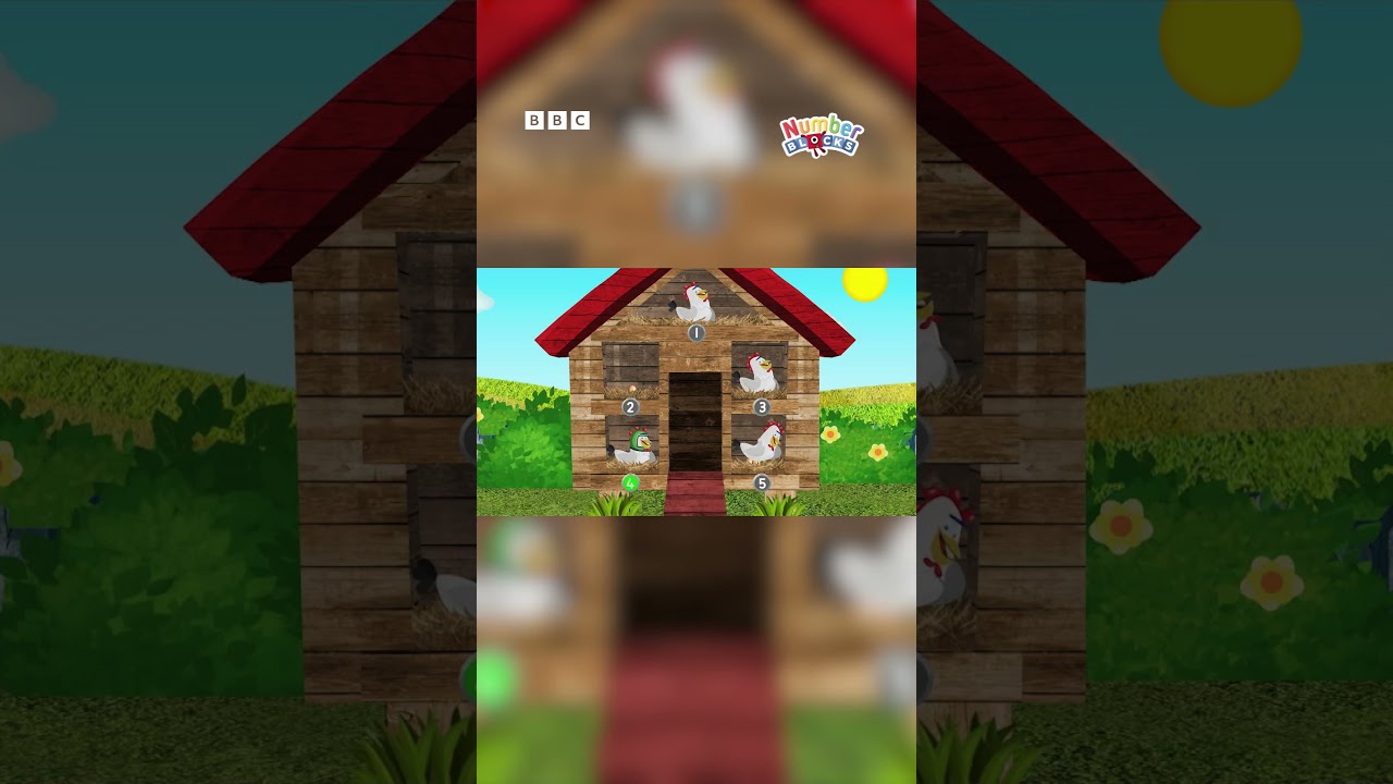 Numberblocks: Hen House Hop 🐔 🎵 | Catch That Chicken! | Sing-Along Song  #shorts