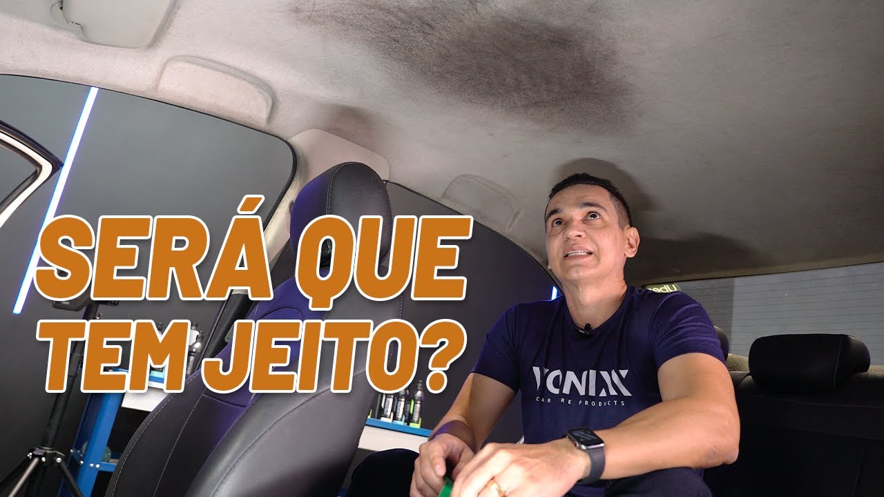 MUITO SUJO! COMO LIMPAR O TETO DO CARRO!