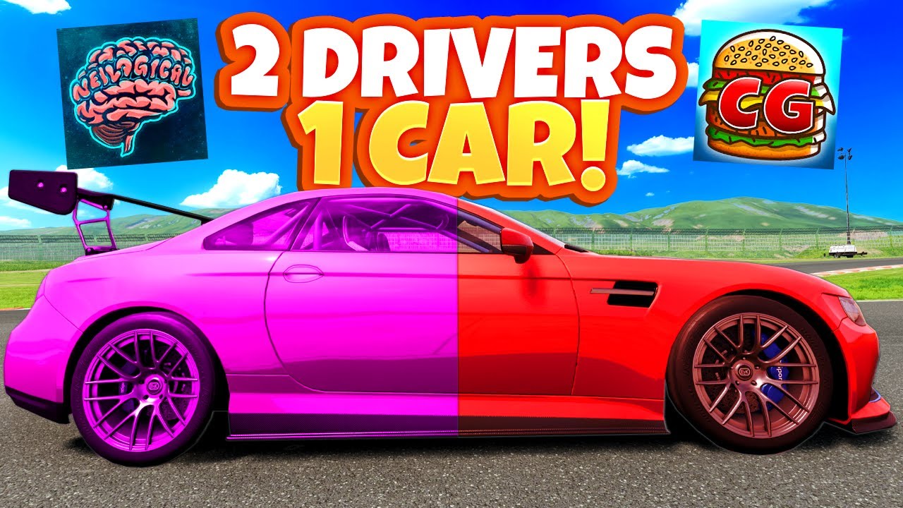 When 2 People Try To Drive the Same Car During a Race... (BeamNG Drive)