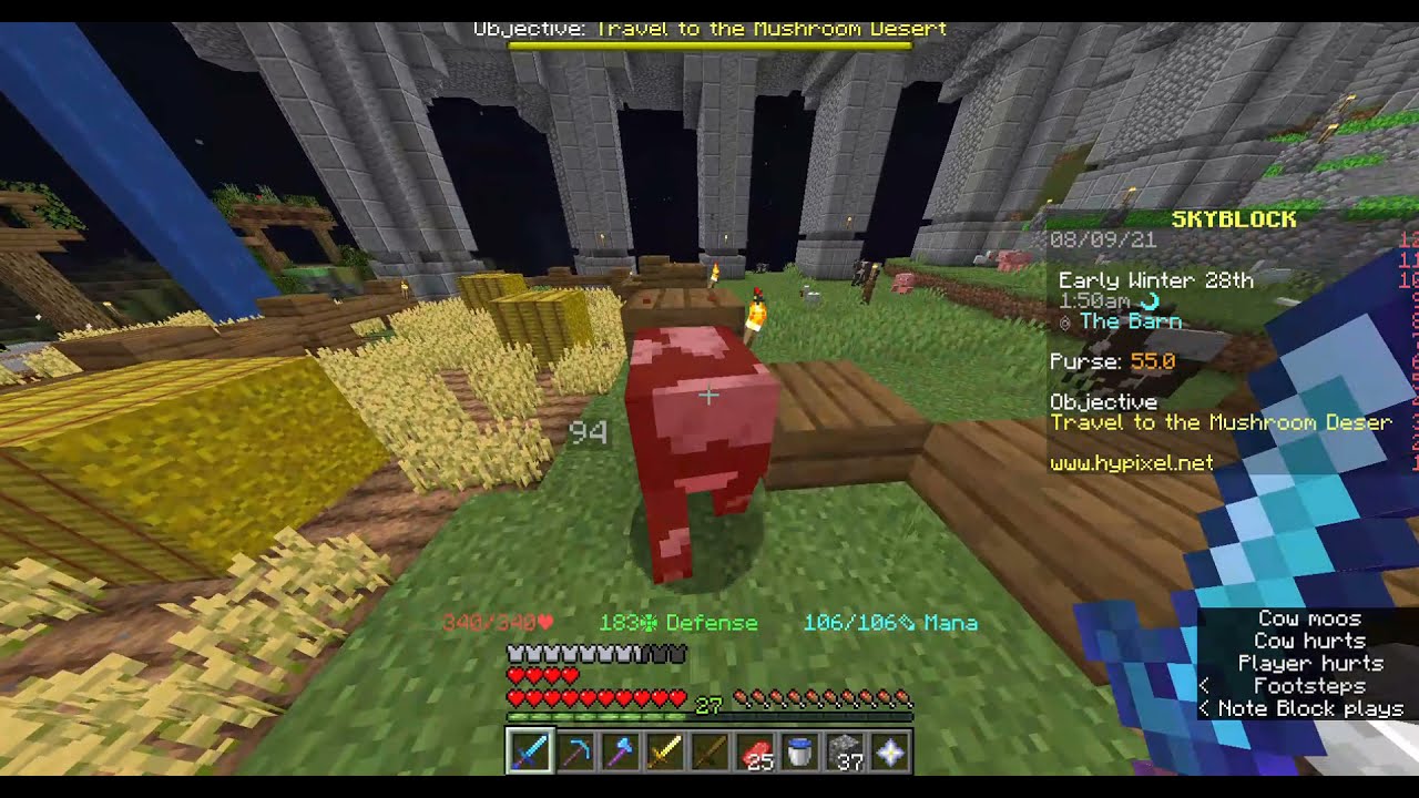 Happily mudering a cow :)