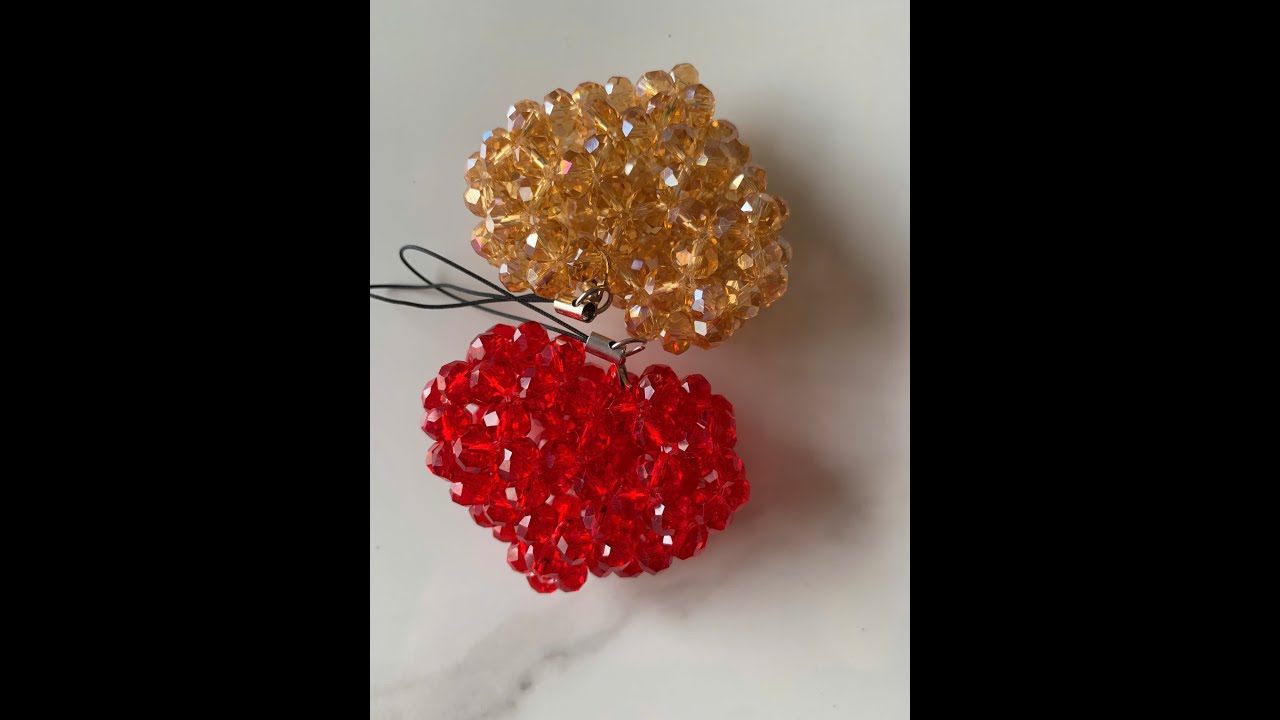 How to Make a Crystal heart Keychain-HƯỚNG DẪN LÀM MÓC KHOÁ TRÁI TIM