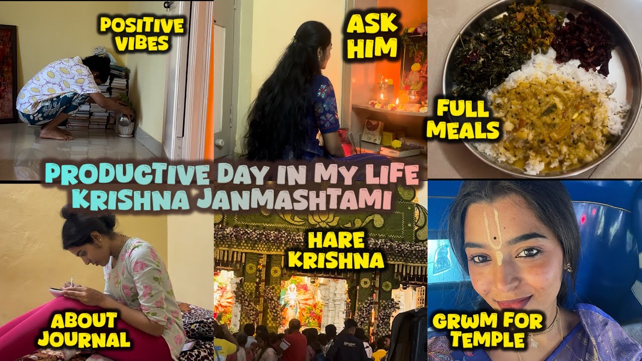 Day in my life Krishna Janmashtami @AnupallaviG 