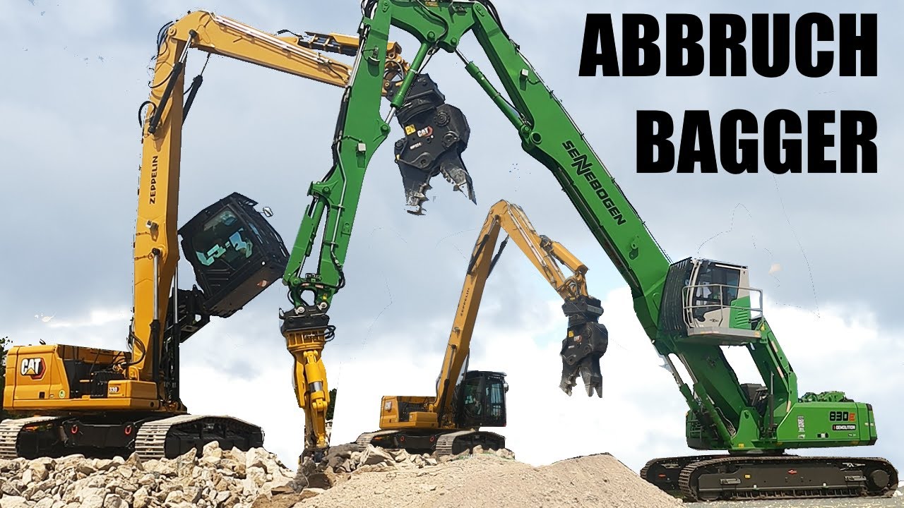 Giganten im Einsatz 🏗️ Die gr&ouml;&szlig;ten Abbruch & Umschlagbagger der IFAT!