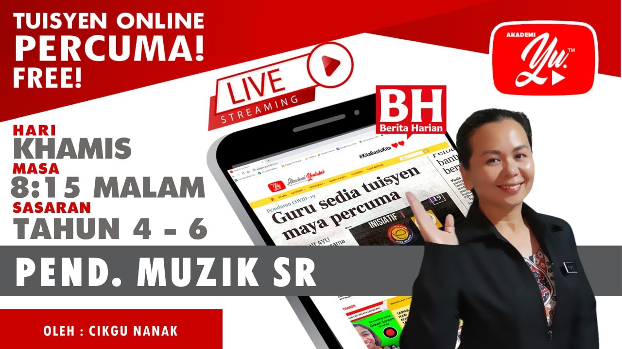 🔴 [LIVE] PENDIDIKAN MUZIK SR, UNIT 1 SETIA KAWAN OLEH CIKGU NANAK #28 #TUISYENPERCUMA #AIO