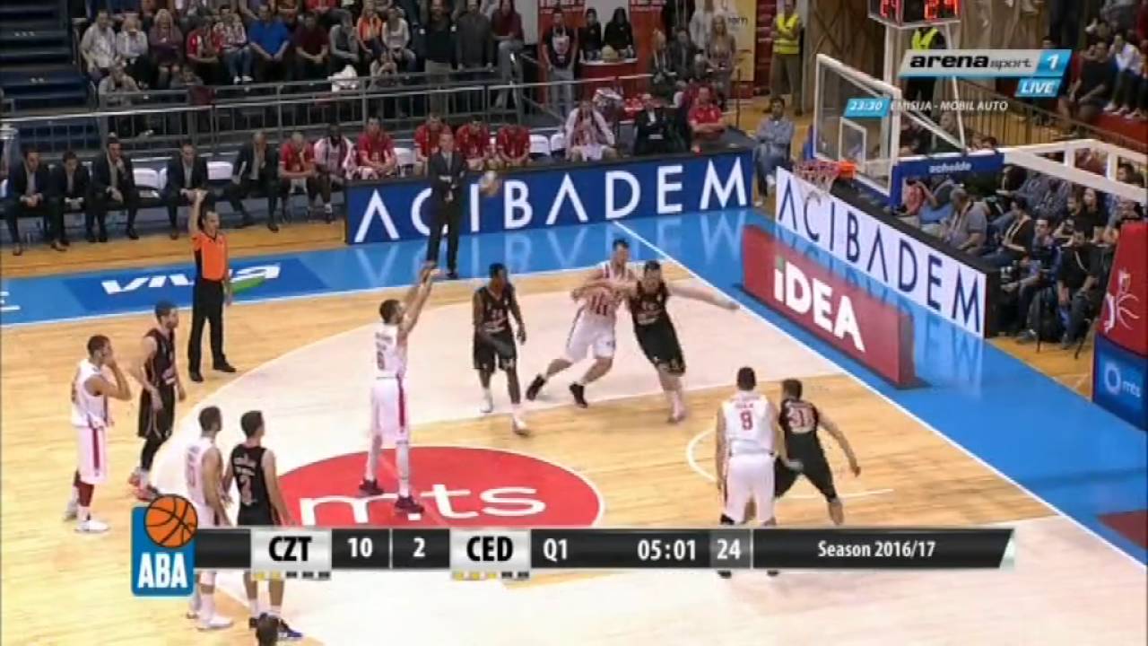 KK Crvena zvezda mts :  KK Cedevita | Aba liga 2. Kolo | 08.10.2016