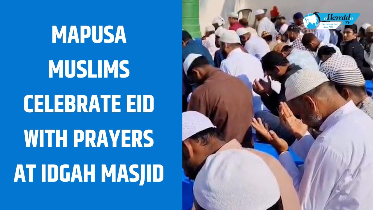 Mapusa Muslims celebrate Eid  with prayers at Idgah Masjid