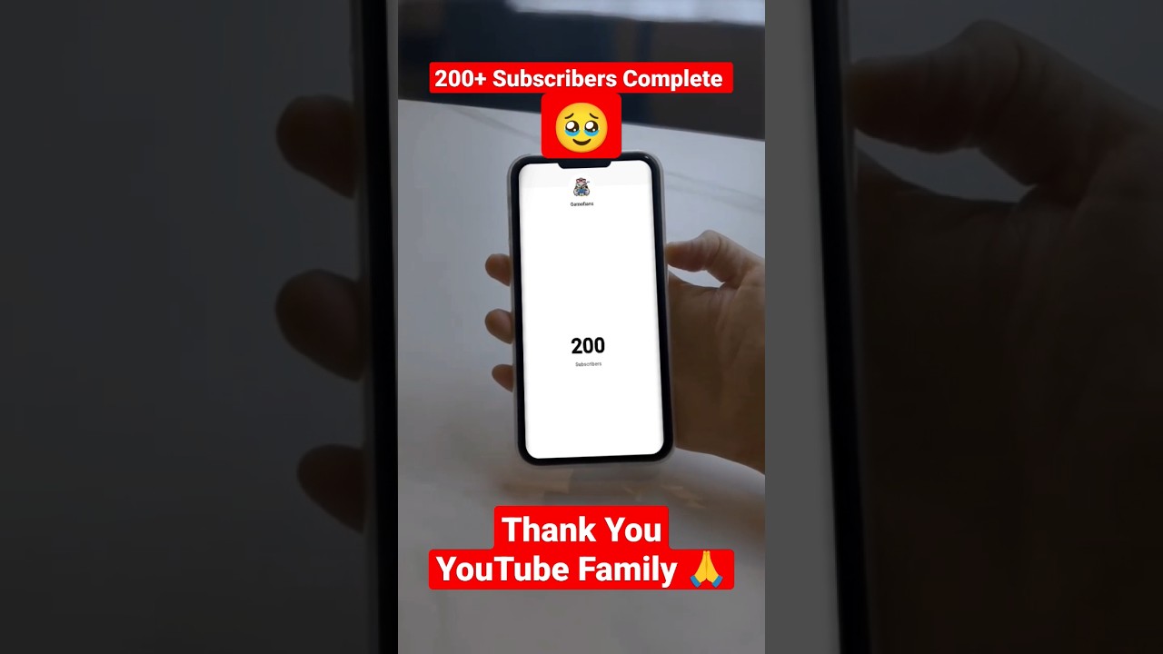 200 Subscriber Complete l Thank you 🙏 #shorts #gamofians #trending