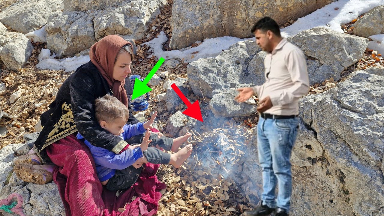 The hardest day for a pregnant mother in the mountains! The battle for survival in the snow ❄️