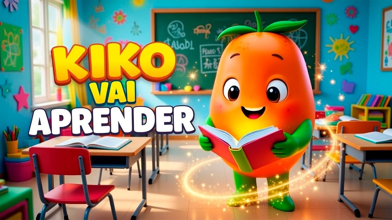 📚🍈 Kiko Aprendendo a Ler na Escola! ✨📖