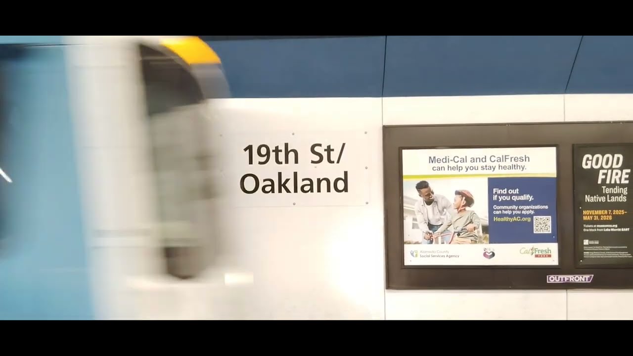 Antioch Train Arriving at 19th St. Oakland (Old)