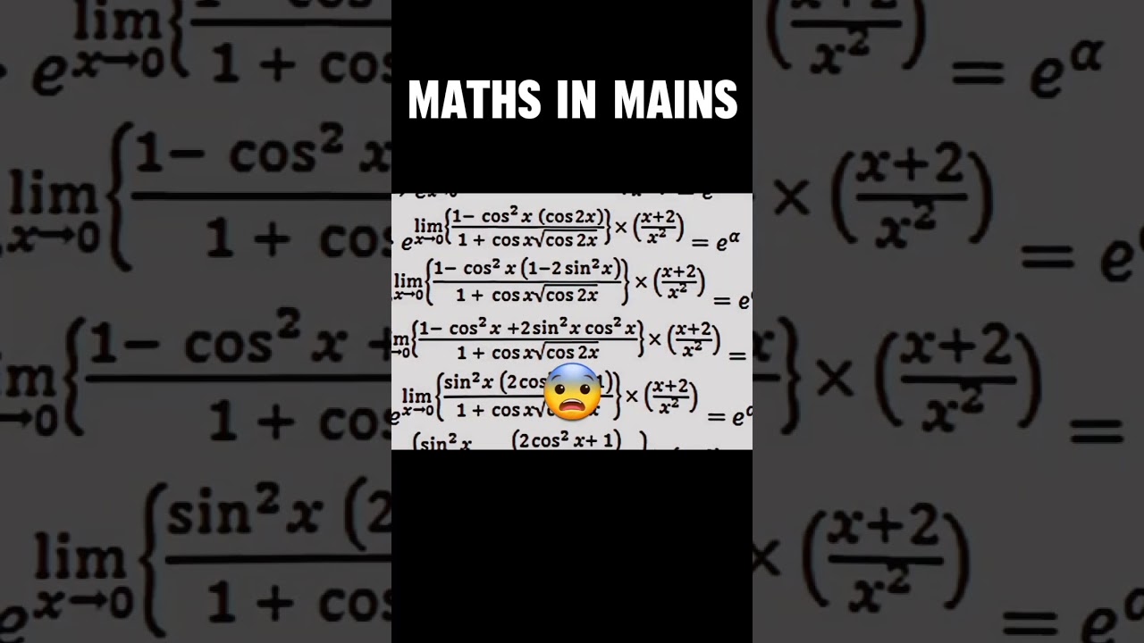 Jee Advanced Maths🥵 l #iit l #shorts