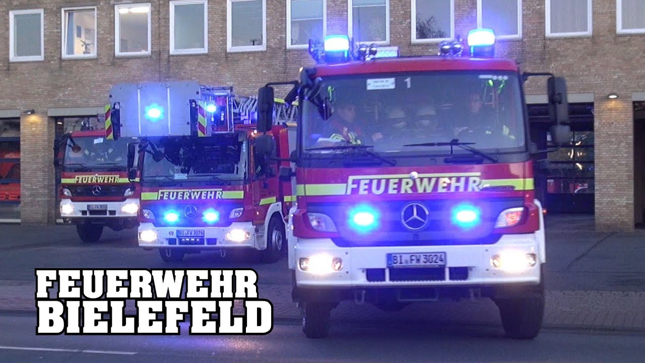 *4x Löschzug* [FEUERWEHR BIELEFELD] - Einsatzfahrten Feuerwache 1