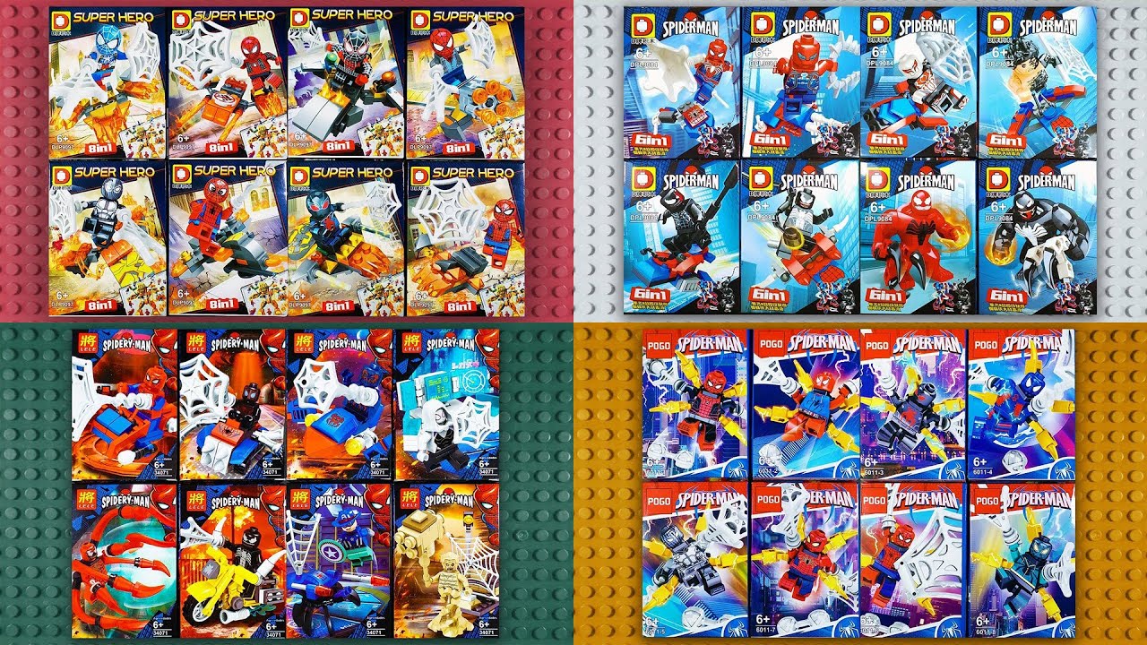 LEGO Spider-Man Minifigures Compilation (knock-off)