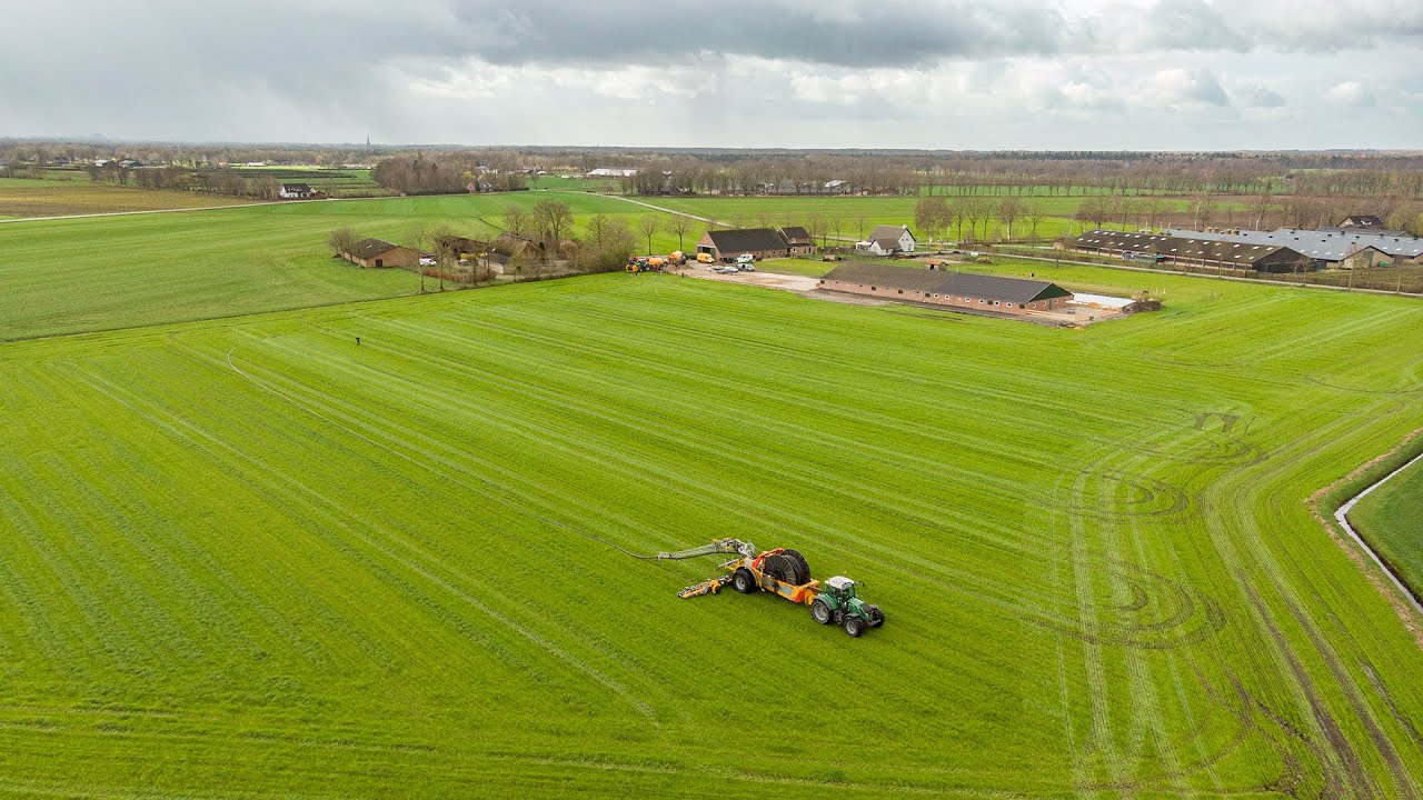 2021 | Grasland bemesten met Veenhuis Rotomax | Fendt 722 | Jennissen
