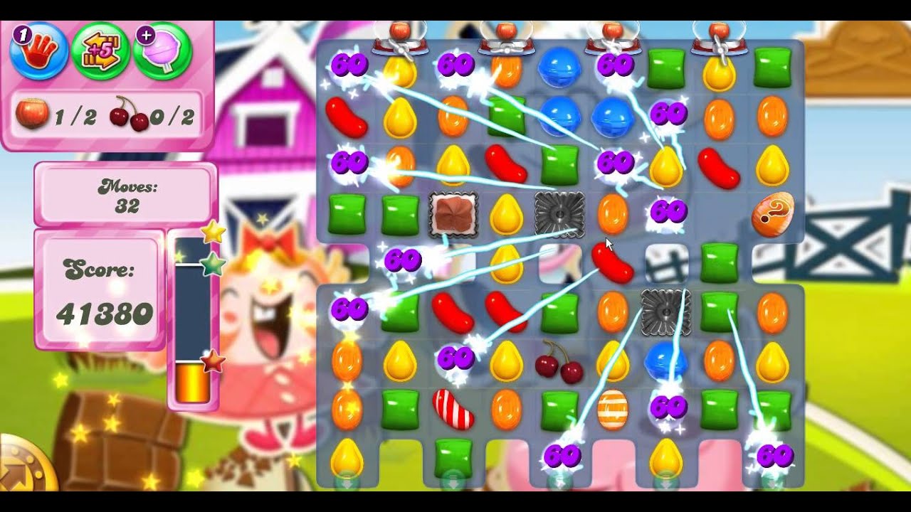 Candy Crush Saga Level 238 - 3 Stars - No Boosters Used