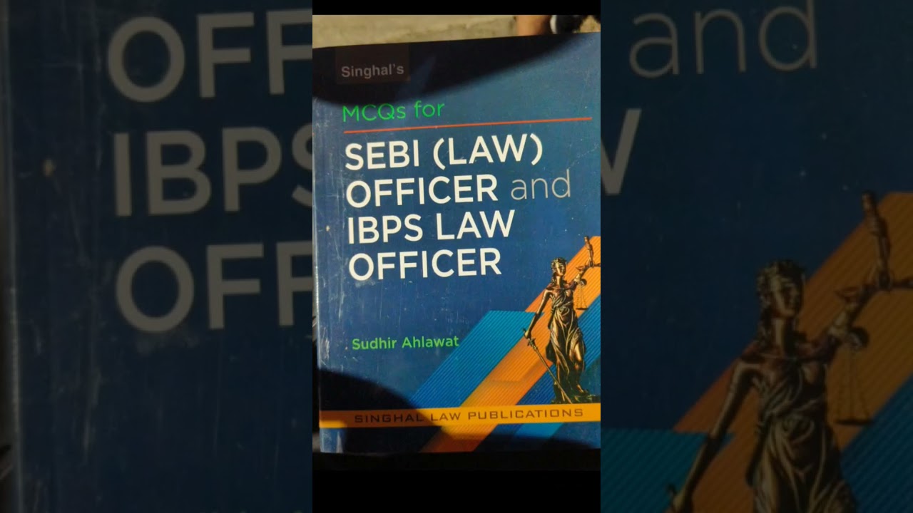 Book for Sebi law officer and Ibps law officer #sebinotification #ibps #ytshort