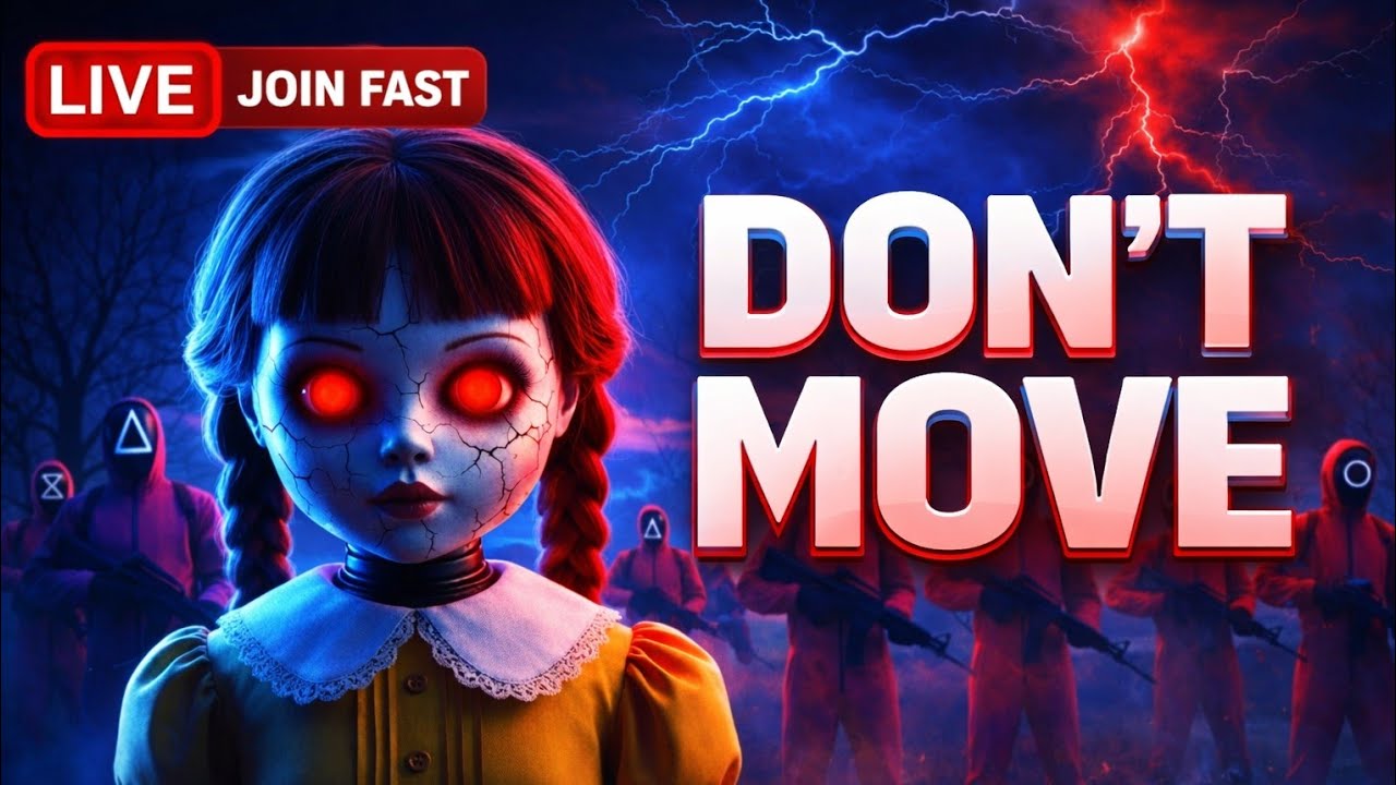 🧟Squid game live 🔴Don't move or die game play 🤯 #squidgame  #squid #live