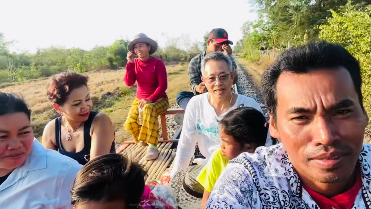 Bamboo train ride at Battambang