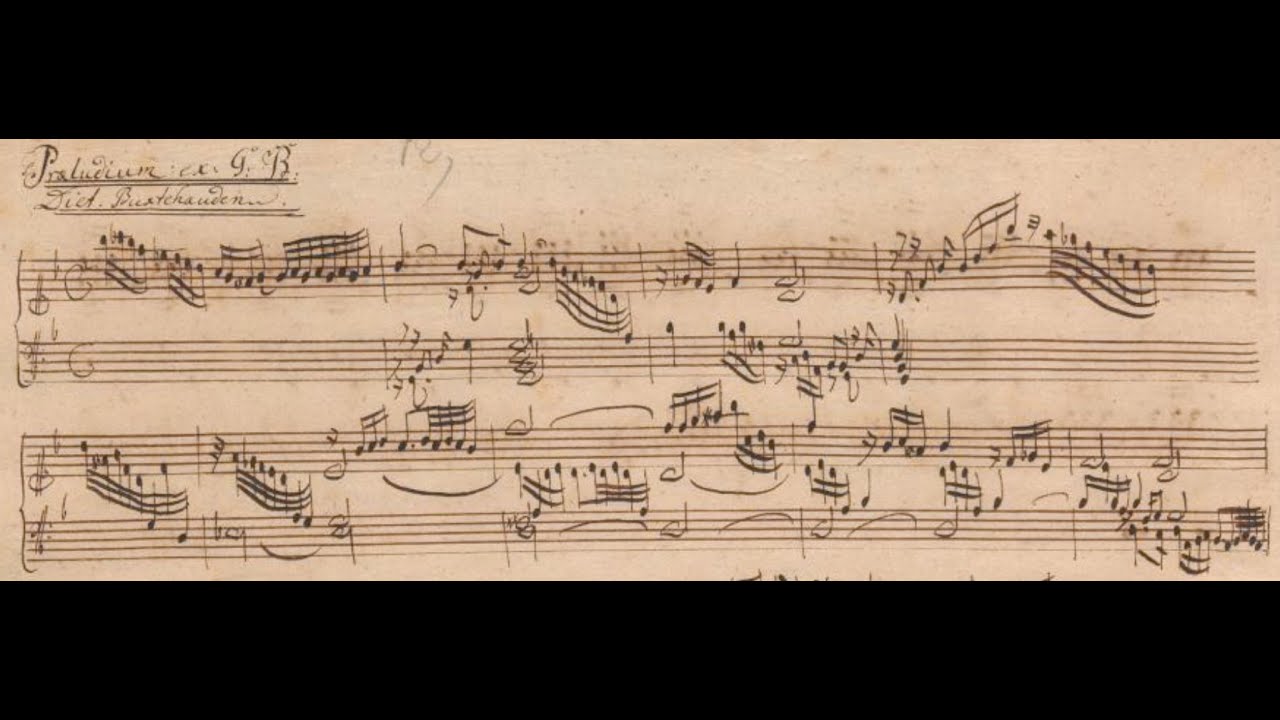 Dietrich Buxtehude - Prelude in G Minor, BuxWV 163. {w/ Manuscript.}