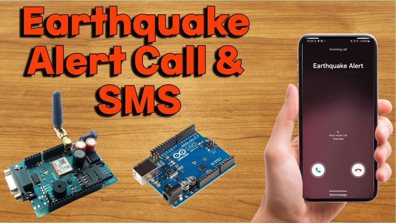 Как получить оповещение о землетрясении с помощью звонка и SMS с помощью Arduino Uno и GSM SIM 800 C