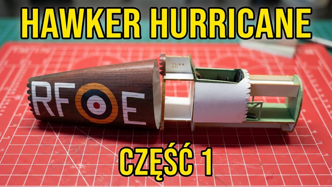 Hawker Hurricane Mk.I Kartonowe Hobby .Część 1 #papermodel #modelarstwo #hobby #karton #scalemodel