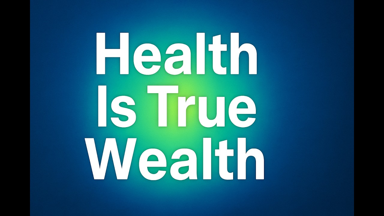 Health Is True Wealth | Motivational Speech