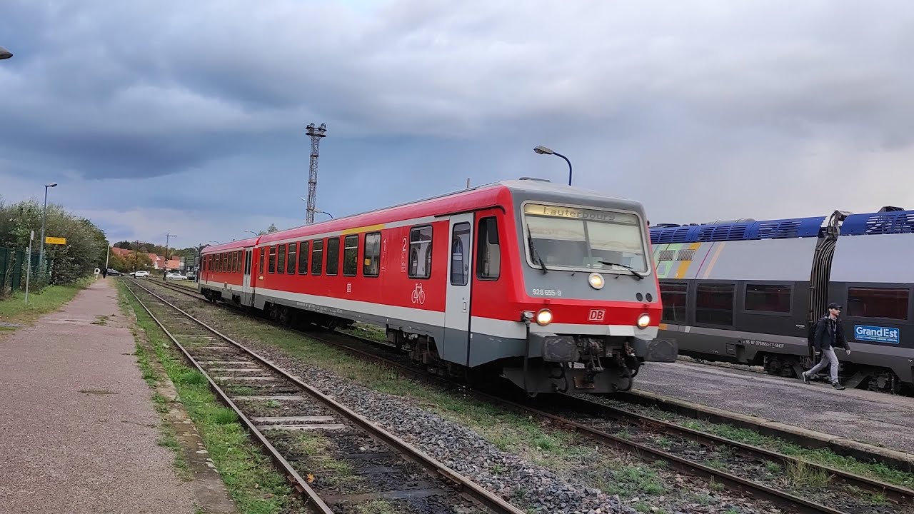 Baureihe 628 entering Lauterbourg (France)