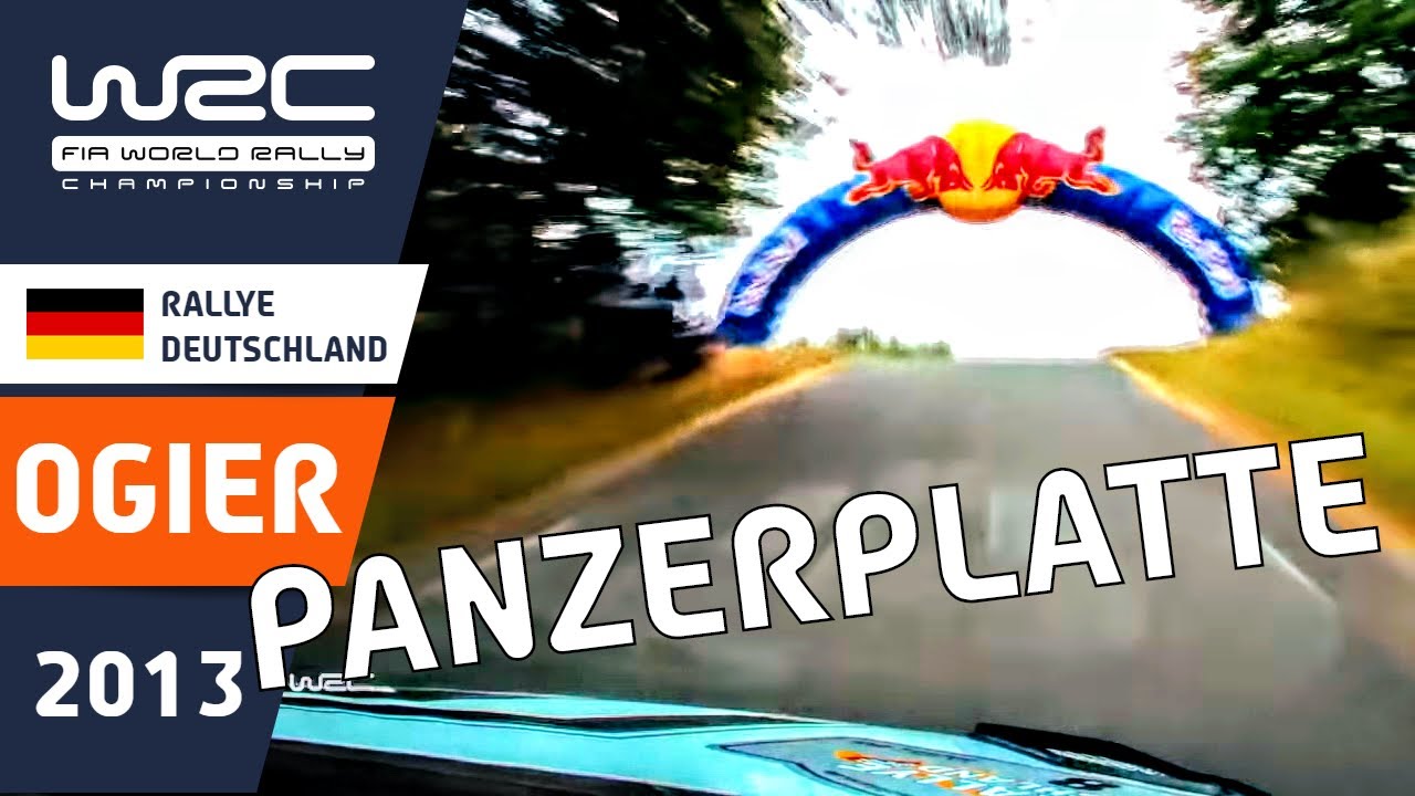 OGIER onboard Rallye Deutschland 2013 - Panzerplatte FULL STAGE onboard - VW Polo R WRC rally car.