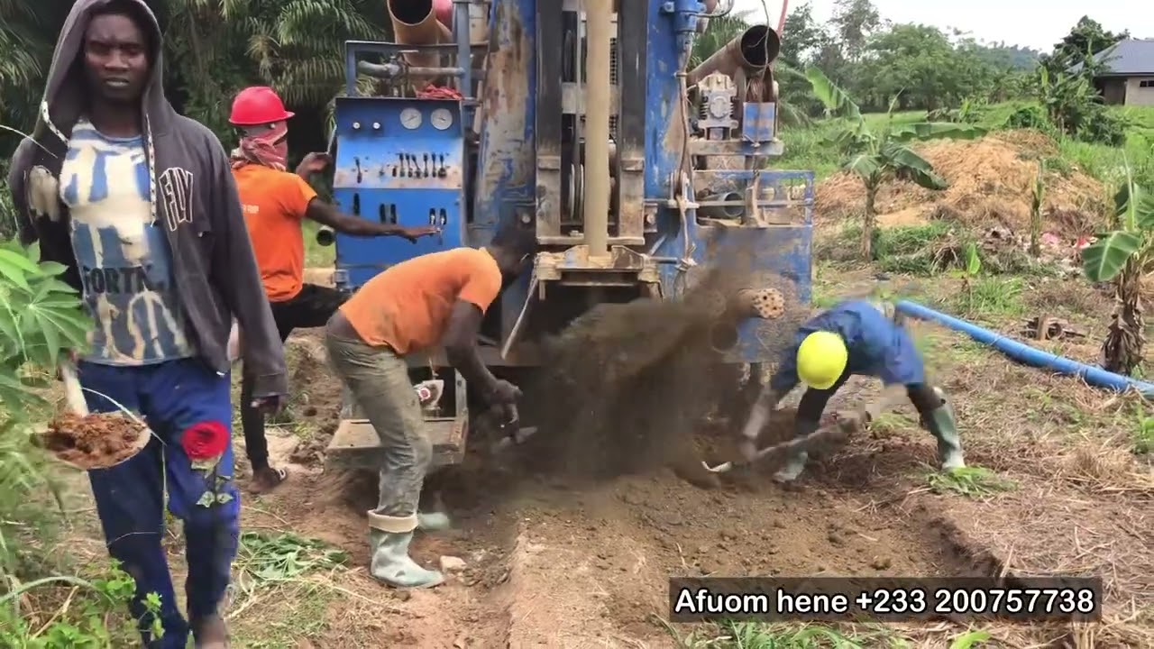 How to drill a 100 meter deep borehole|Water supply to the farm|