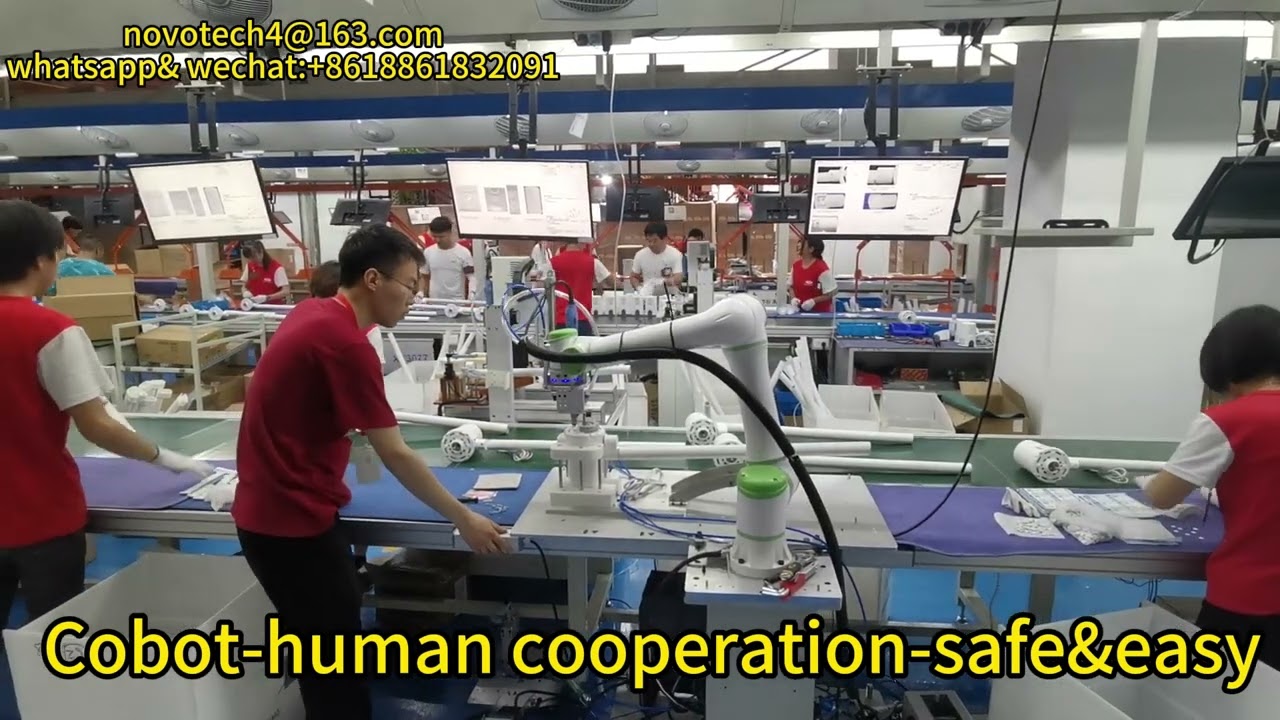 our collaborative robots(cobot) working with humans-safe,efficiency,flexibility,save time and cost