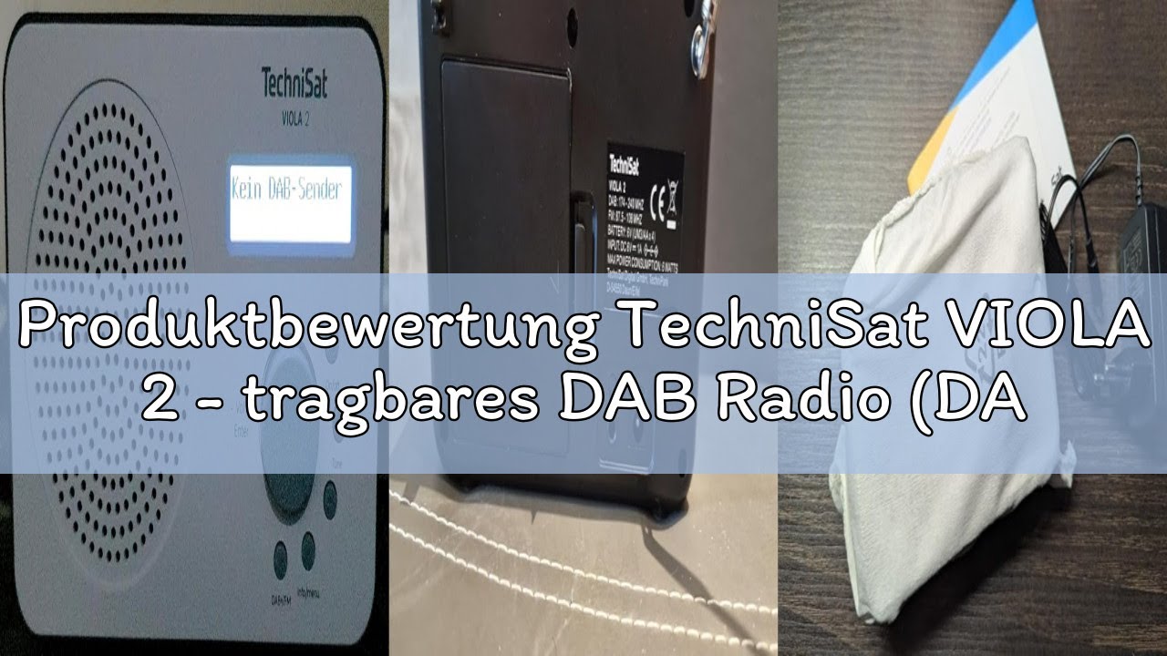 Produktbewertung TechniSat VIOLA 2 - tragbares DAB Radio (DAB+, UKW, Lautsprecher, Kopfhöreranschlus
