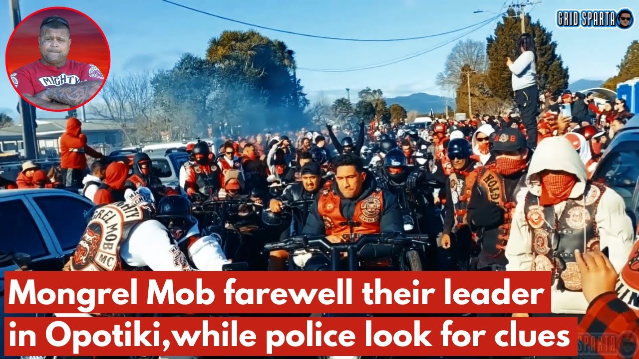 Mongrel Mob Barbarians farewell their leader in Opotiki | RIP Cap Tiwana