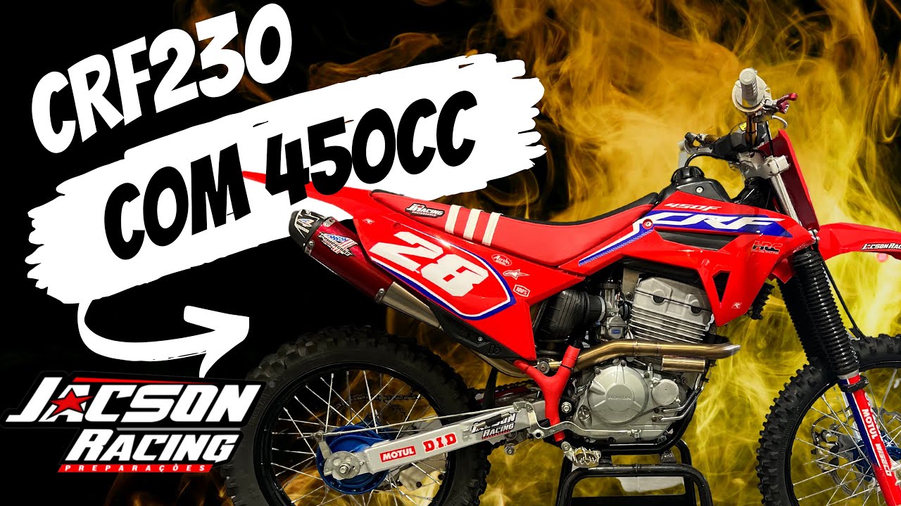 CRF230 com preparação 450cc feita pela Jacson Racing Preparações