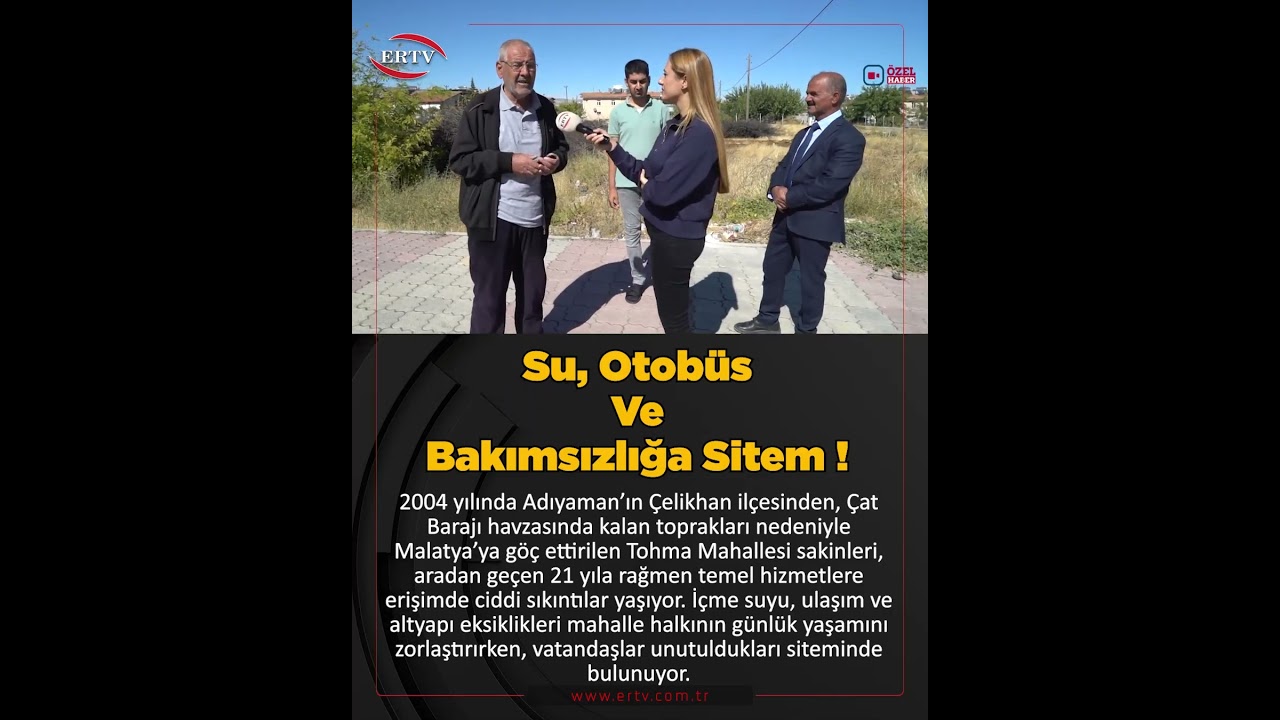 SU, OTOB&Uuml;S VE BAKIMSIZLIĞA SİTEM! #Ertv #malatya #deprem #Haber  #malatyavaliliği #news