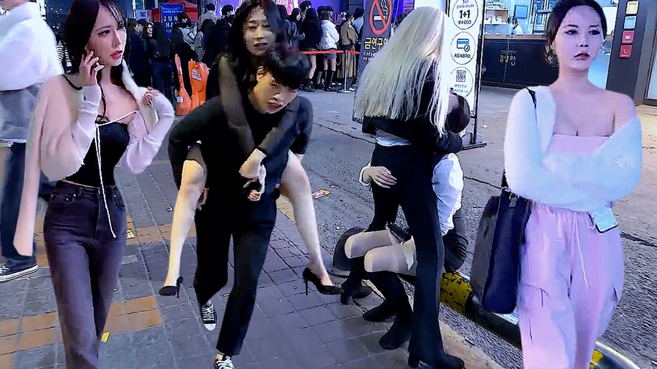 [4K Gangnam Seoul Street 😉😉😉] Please always walk on the club street in Gangnam, Seoul. 😎😎😎#KOREA