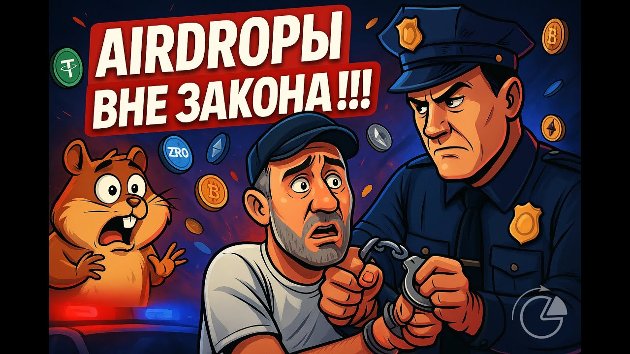 Бесплатный airdrop... а потом 187 УК, допрос и тюрьма. Полный разбор почему аирдропы в РФ вне закона