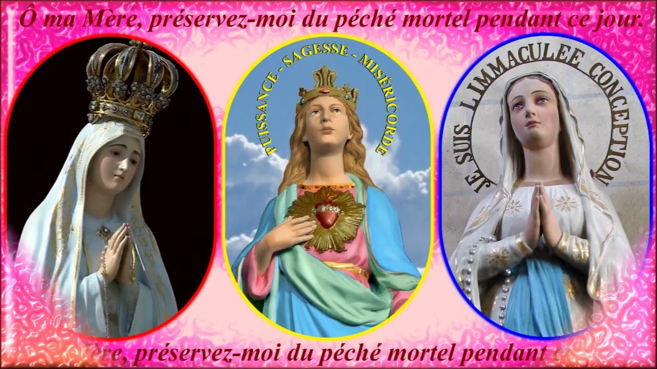 AM1764. Lourdes, Fatima, Vierge Sainte, Je vous salue Marie: Musical accompagnant le Chapelet (1170)