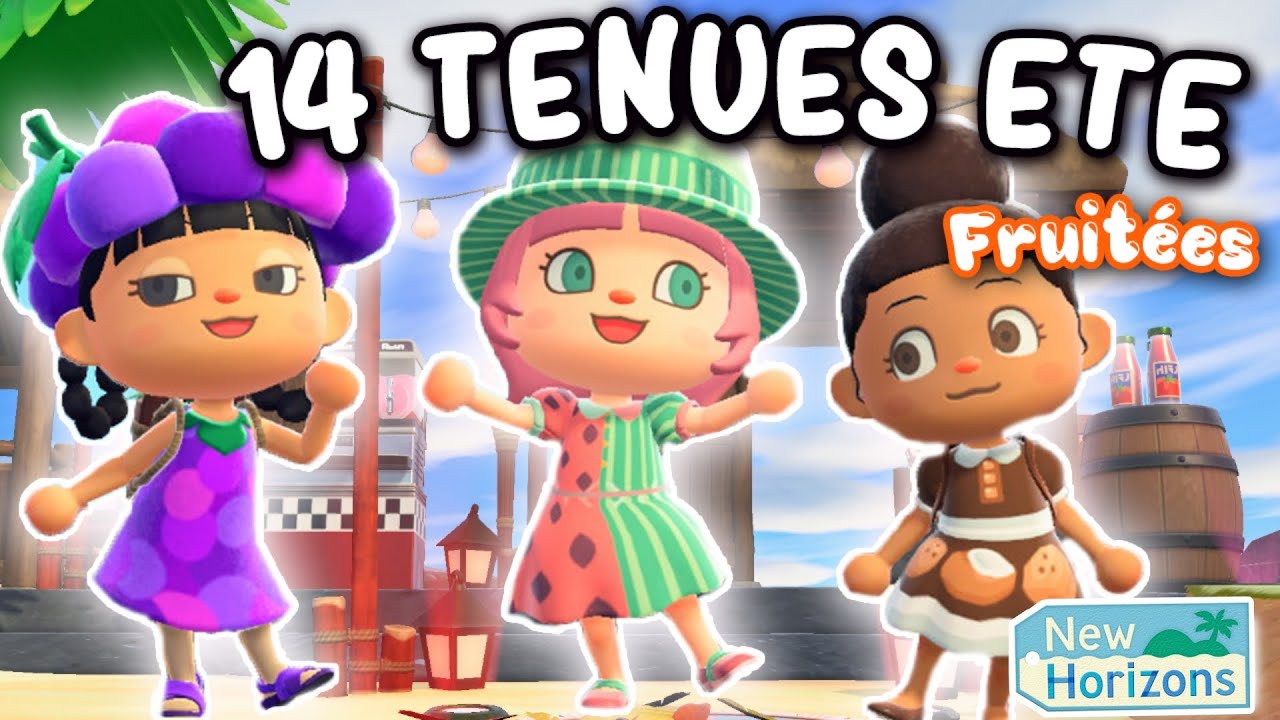 14 IDÉES TENUES Fruitées pour l'ETE 🌞SUMMER EDITION 2 Animal Crossing New Horizons #acnh