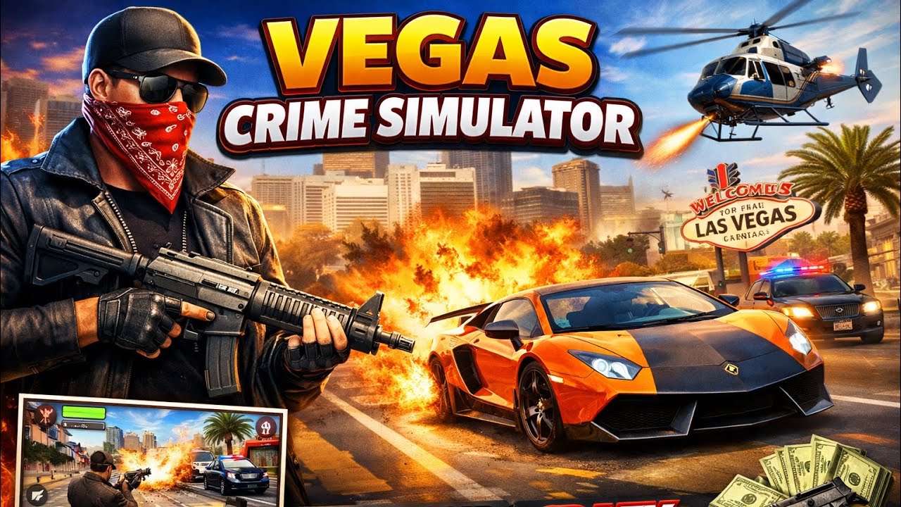 Vegas Crime Simulator-Gameplay (iOS, Android)
