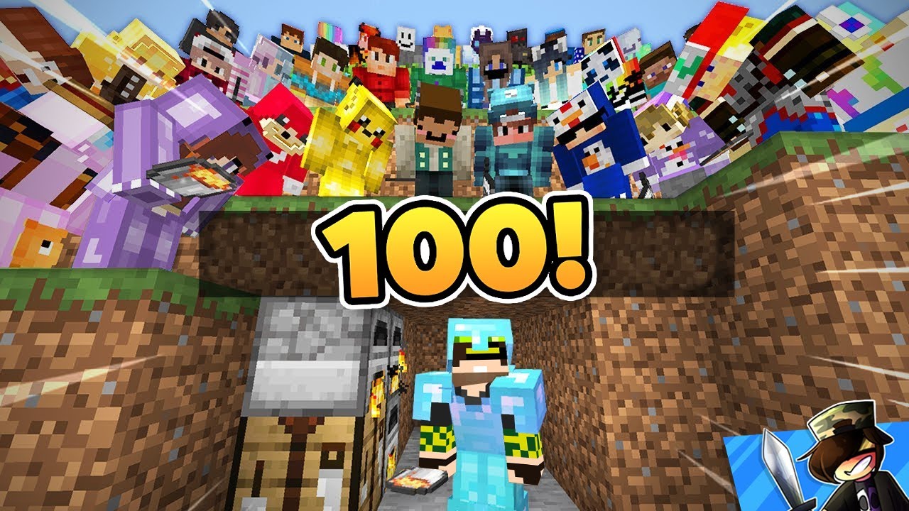 100 JÁTÉKOS MANHUNT a MINECRAFTBAN! 😲🔥
