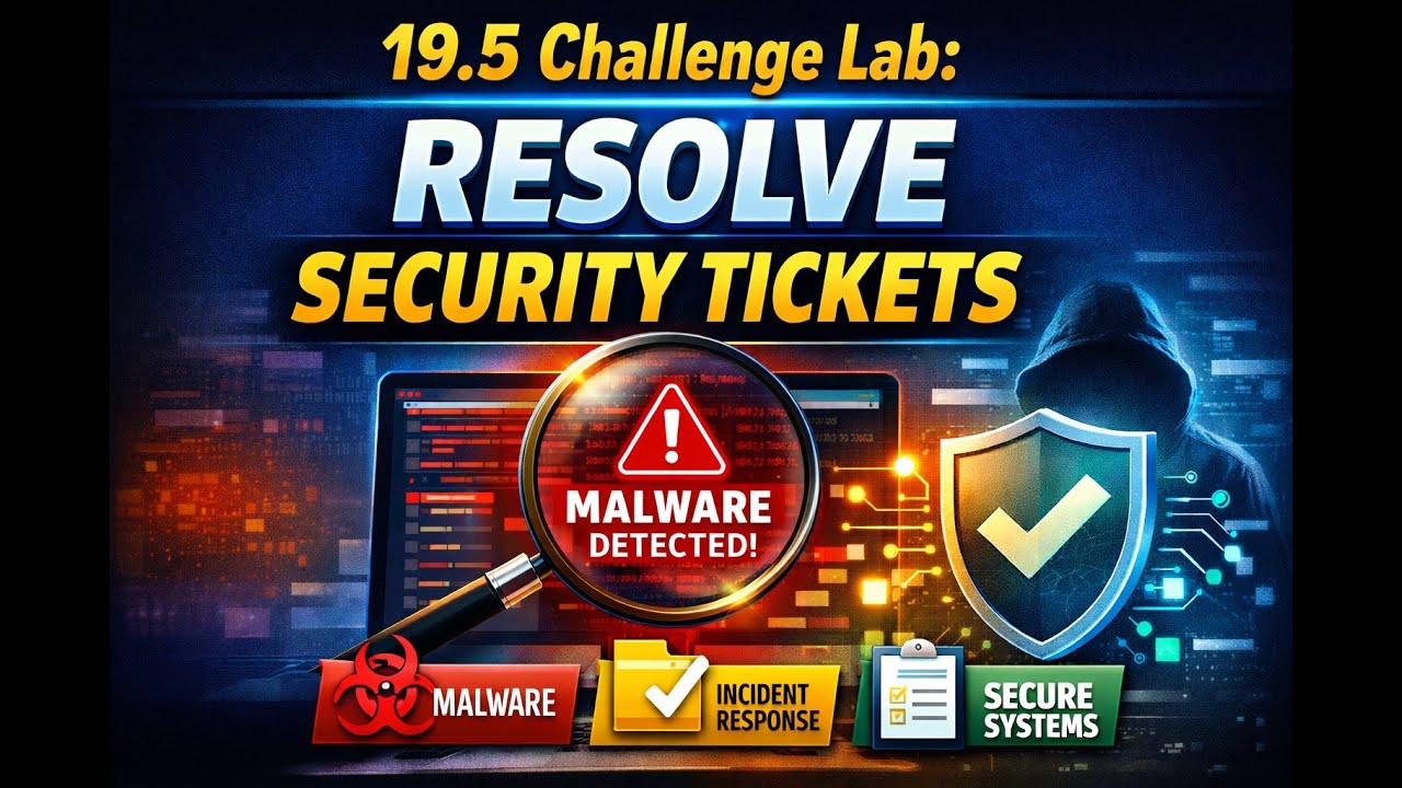 19.5 Challenge Lab: Resolve Security Tickets