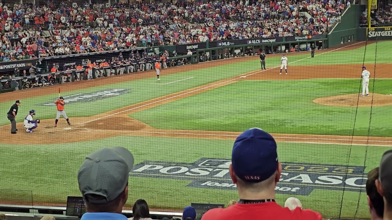 Jose Altuve Game changing 3 run home run 10/20/23 ALCS game 5 Houston Astros vs Texas Rangers