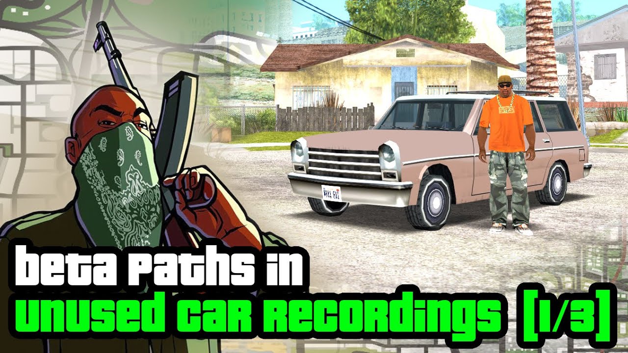Unused Car Recordings from GTA SAN ANDREAS Demonstration. Beta Carrec Paths Playback [1/3]