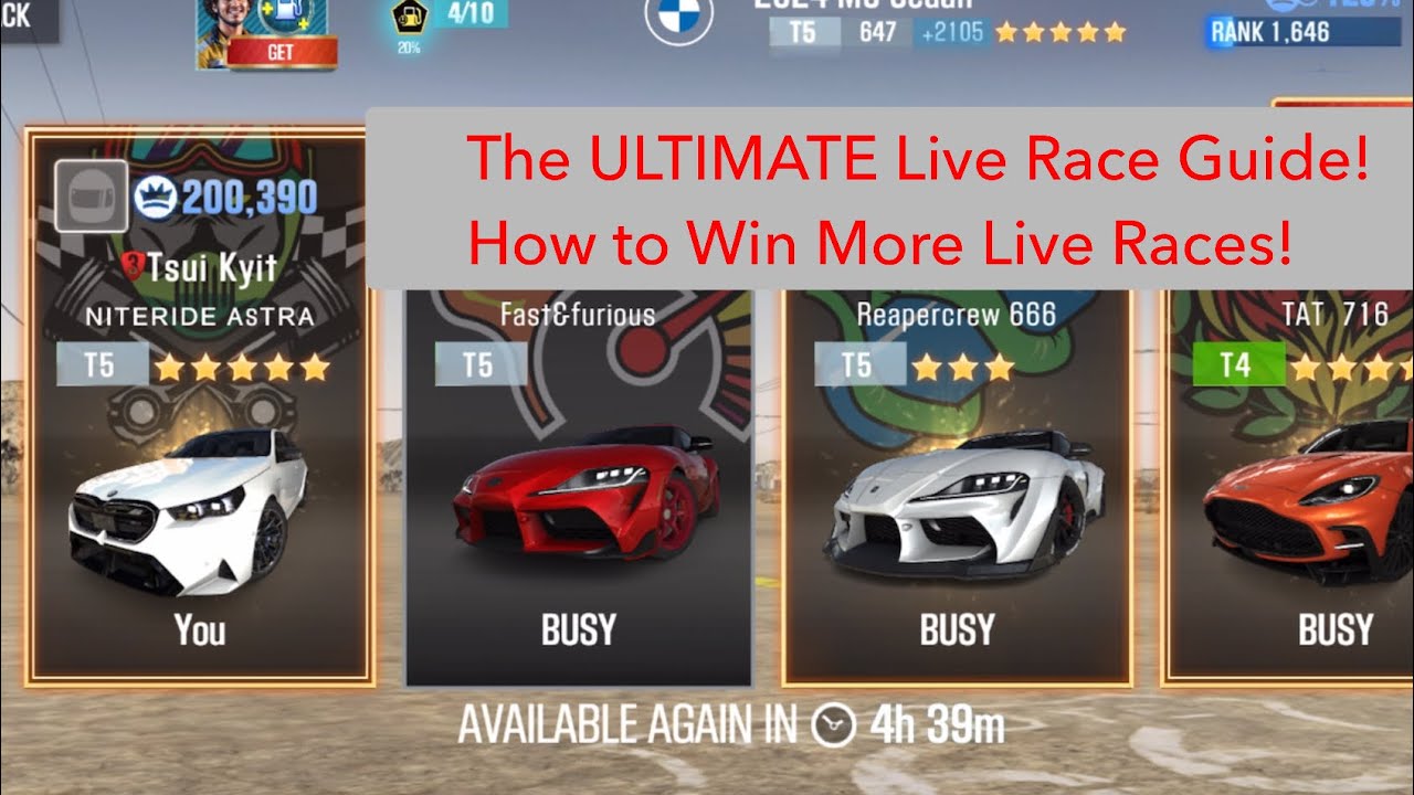 CSR2 Guides - The ONLY Live Race Guide You Need! Picking a Good Car, Low PP/High Evo & Dyno Beating