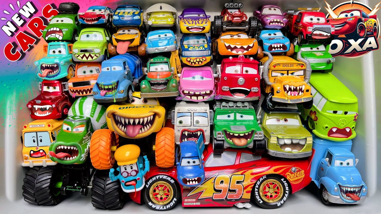 Disney Pixar Cars Unboxing Review | Lightning McQueen, Tow Mater, Chick Hicks, Sally Carrera, Cruz