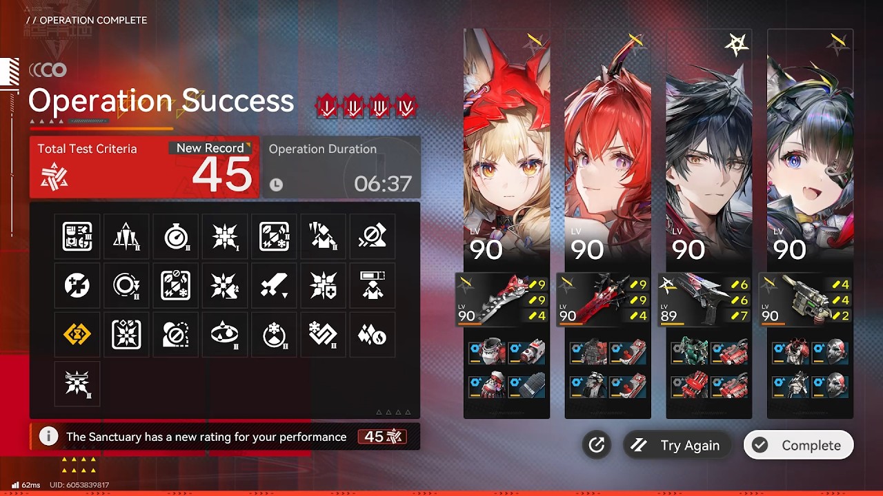 Contingency contract risk 45, No Estela, No Gilberta, Full Run No commentary | Arknights: Endfield