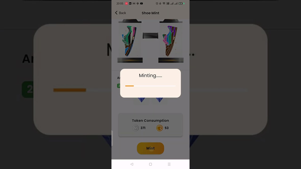 1move - Cara utk Mint-kan kasut.