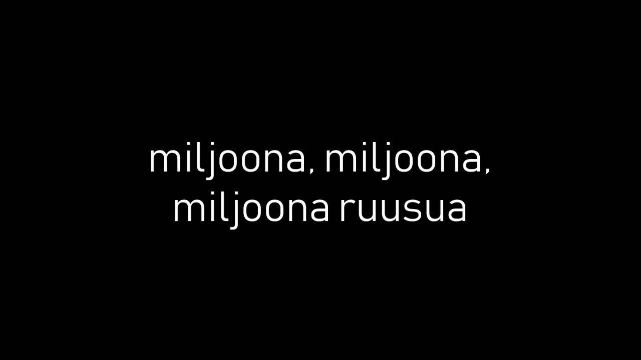 Katri Helena - Miljoona ruusua (lyrics)