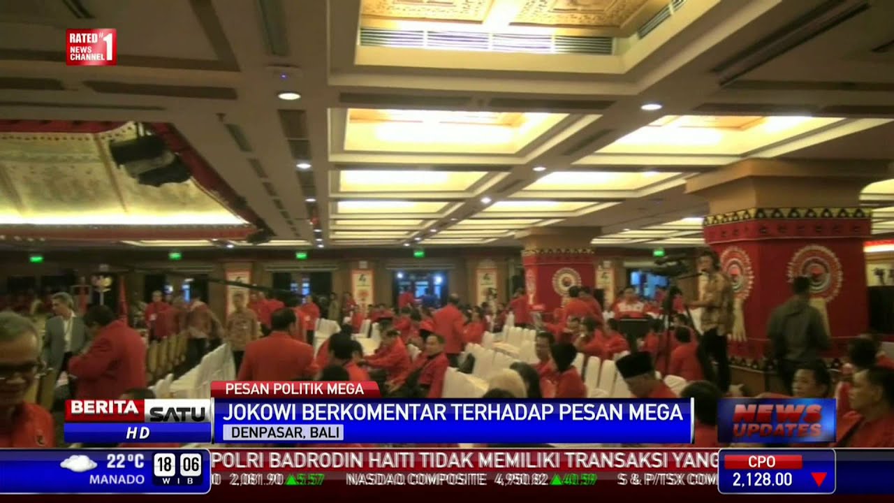 Jokowi Tanggapi Pidato Megawati di Kongres PDIP