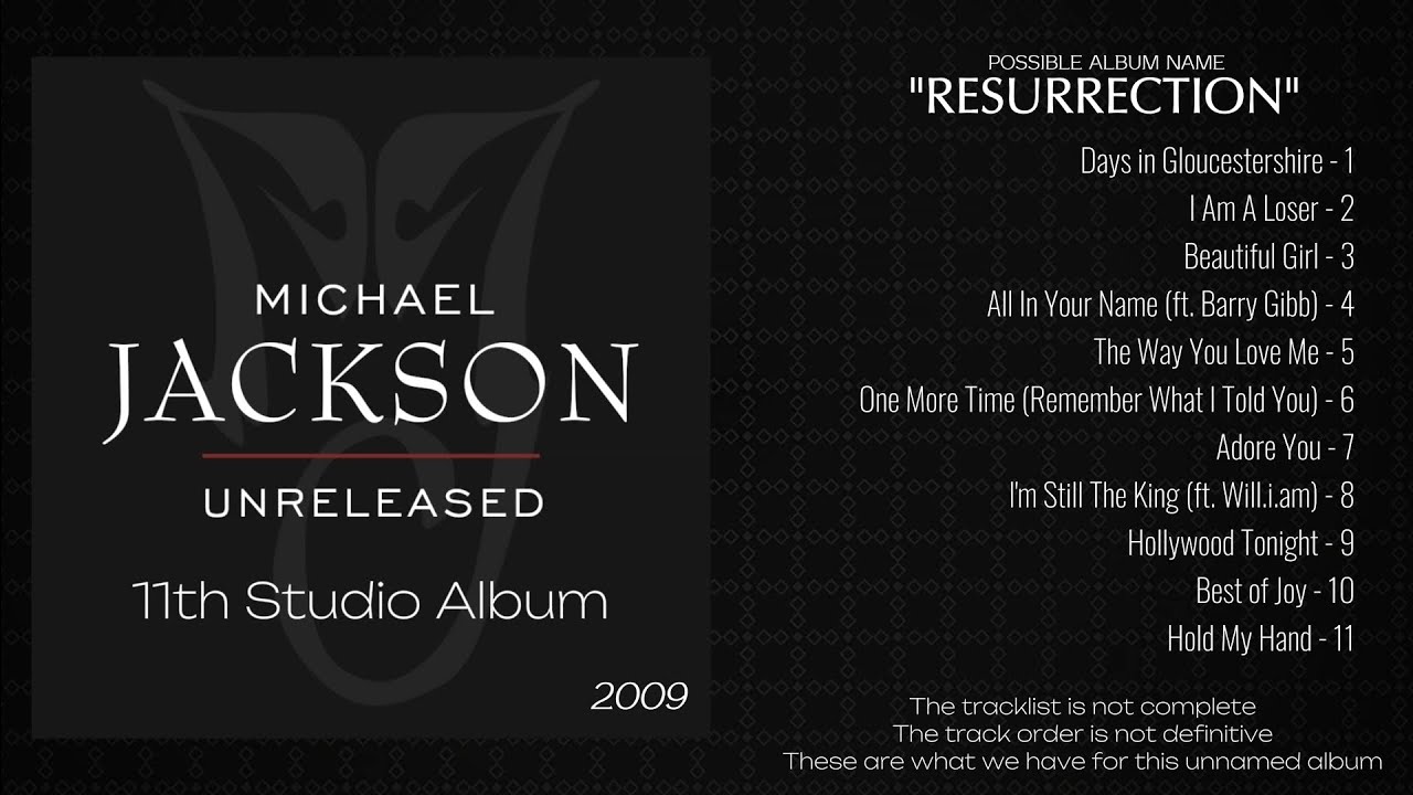 Michael Jackson's 11th Studio Album | Resurrection [FANMADE POSSIBLE VERSION]